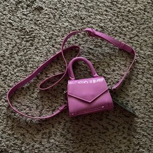 Bright pink purse